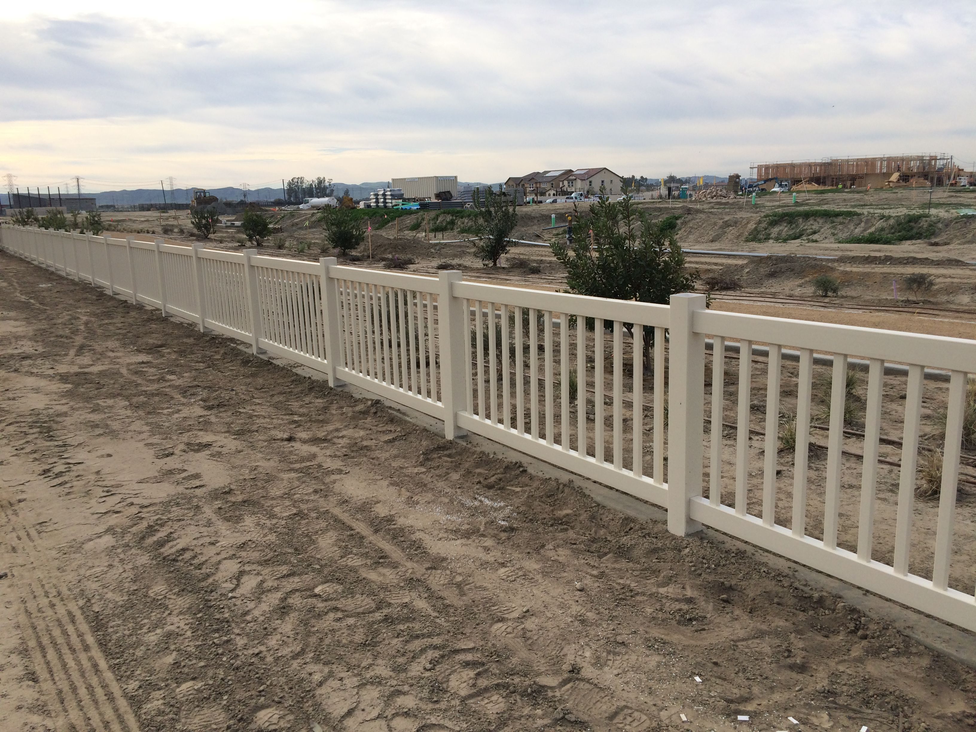 Vinyl fence — large project
