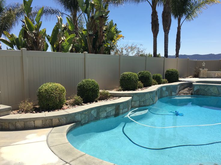 Vinyl fence — Temecula CA project