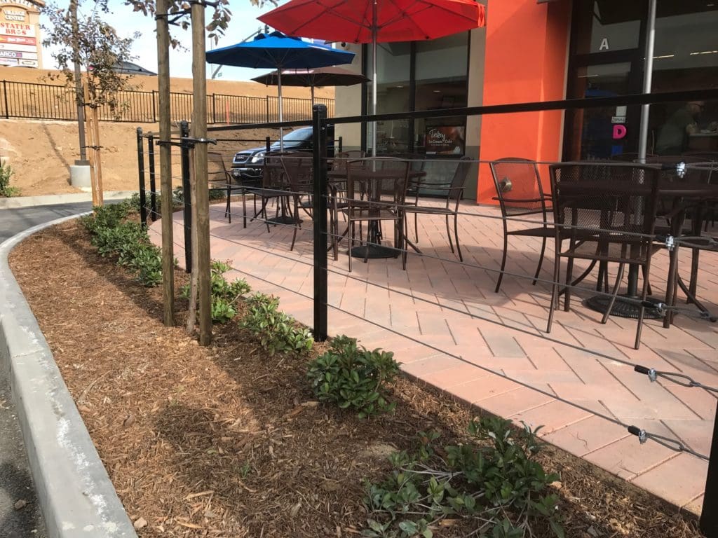 Vinyl privacy fence installation